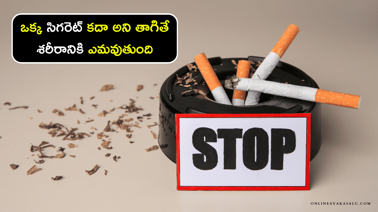 How to Quit Smoking - ఒక్క సిగరెట్ కదా అని తాగితే శరీరానికి ఎమవుతుంది