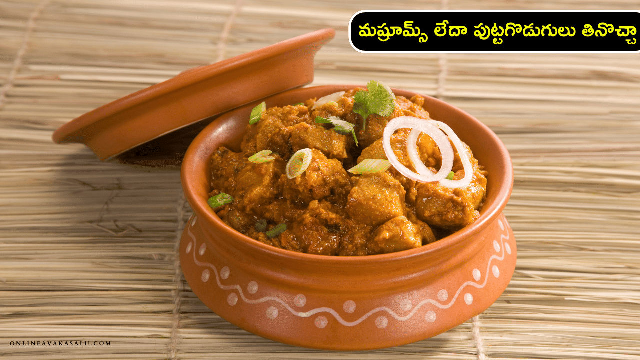 Mushroom Masala Curry - మష్రూమ్స్ లేదా పుట్టగొడుగులు తినొచ్చా